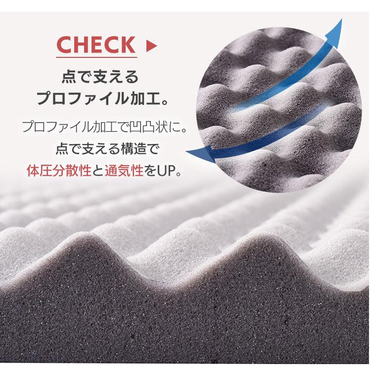 マットレス ダブル 高反発 寝具 マット 敷きマット 布団 睡眠 就寝 アイリスオーヤマ 高反発マットレス MAKK4-D 母の日 | IRIS OHYAMA | 07