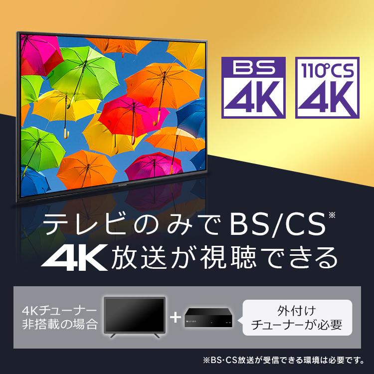 IRIS OHYAMA（アイリスオーヤマ） テレビ 55インチ 4K 4Kチューナー