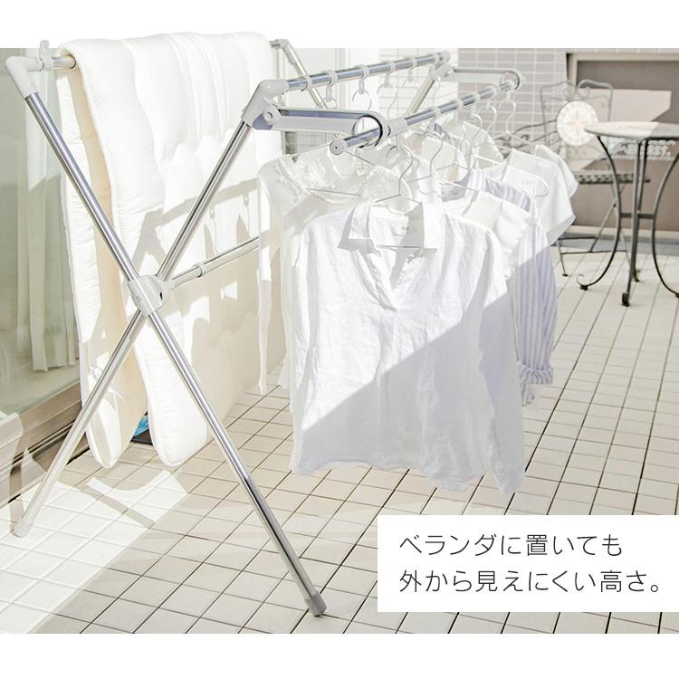 布団干し 室内 屋外 布団干しスタンド 布団4枚 ダブルバー ハンガー掛け 組立簡単 洗濯物干し 部屋干し 梅雨 アイリスオーヤマ CSPX-230S * [訳アリ] | IRIS OHYAMA | 14