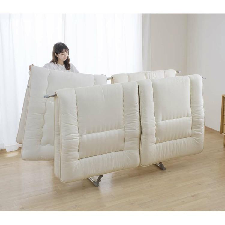 布団干し 洗濯物干し 2way 折りたたみ コンパクト 布団4枚 布団干しスタンド 屋外 室内物干し 部屋干し 梅雨 アイリスオーヤマ CFS-200S * | IRIS OHYAMA | 01