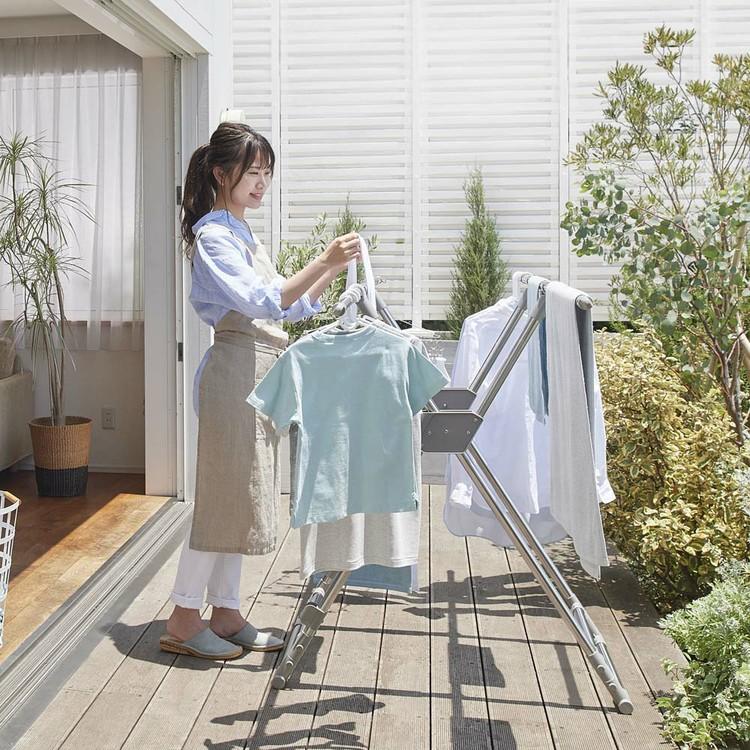 布団干し 洗濯物干し 2way 折りたたみ コンパクト 布団4枚 布団干しスタンド 屋外 室内物干し 部屋干し 梅雨 アイリスオーヤマ CFS-200S * | IRIS OHYAMA | 07