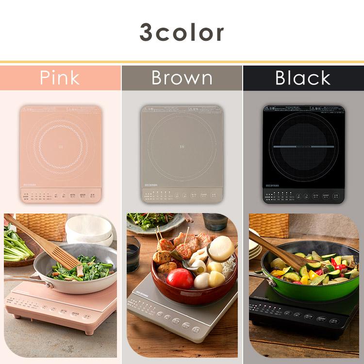 IHクッキングヒーター 卓上 1口 IHコンロ 鍋 1000W 火力5段階調節 IH 工事不要 アイリスオーヤマ IHK-T392 | IRIS OHYAMA | 01