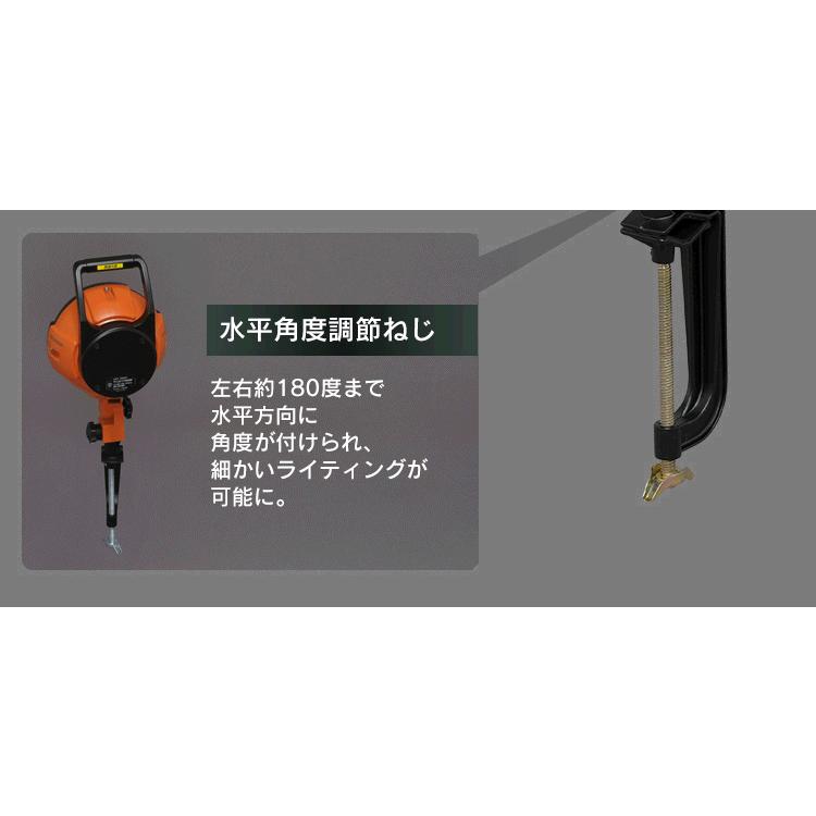 投光器 作業灯 LED 屋外 防水 釣り LED投光器 2000lm 防塵 防災 駐車場 工事現場 業務用 LED 照明 工場 LEDクランプライト アイリスオーヤマ  LWT-2000C | IRIS OHYAMA | 09