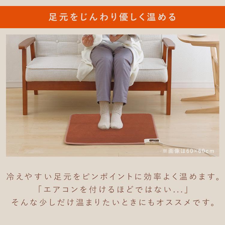 IRIS OHYAMA ホットカーペット ミニ 本体 ラグ 40×40 ホットマット