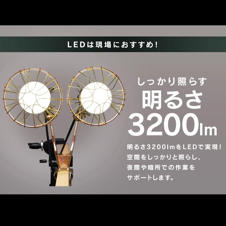 投光器 作業灯 LED 屋内 おしゃれ 業務用 ライト 3200lm 照明 オフィス 工場 現場 連結 災害 アイリスオーヤマ ILW-325GC3 | IRIS OHYAMA | 03