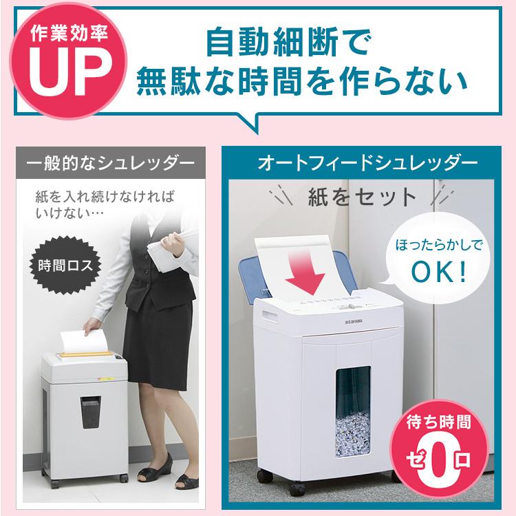 IRIS OHYAMA（アイリスオーヤマ） シュレッダー 業務用 電動 クロス