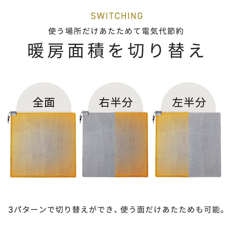 ホットカーペット 2畳 電気カーペット 本体 176×176 室温センサー 省エネ運転 こたつ ラグ 電気マット 冬 アイリスオーヤマ HCM-T1818 * | IRIS OHYAMA | 01