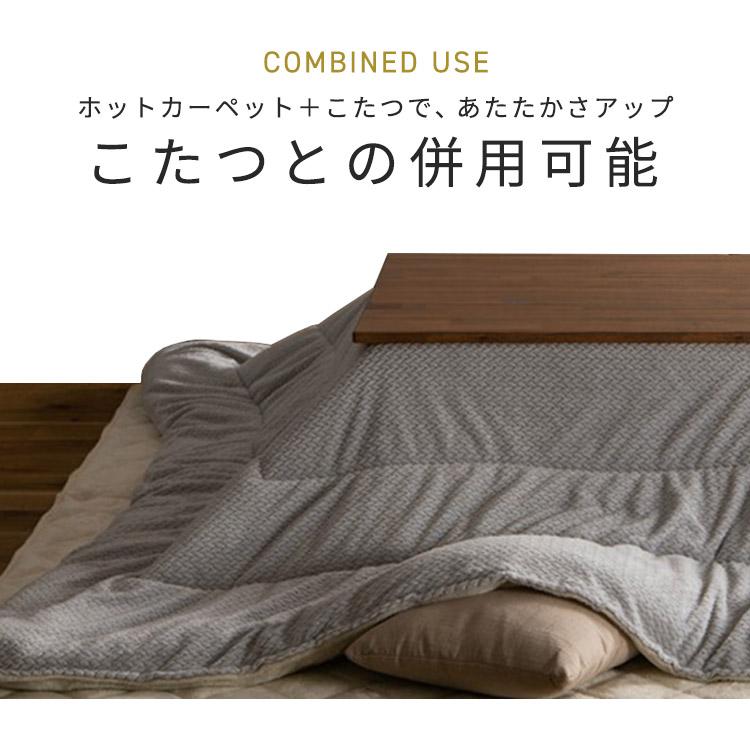 ホットカーペット 2畳 電気カーペット 本体 176×176 室温センサー 省エネ運転 こたつ ラグ 電気マット 冬 アイリスオーヤマ HCM-T1818 * | IRIS OHYAMA | 02