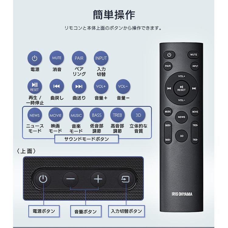 サウンドスピーカー IHT-S201 ブラック アイリスオーヤマ | IRIS OHYAMA | 14