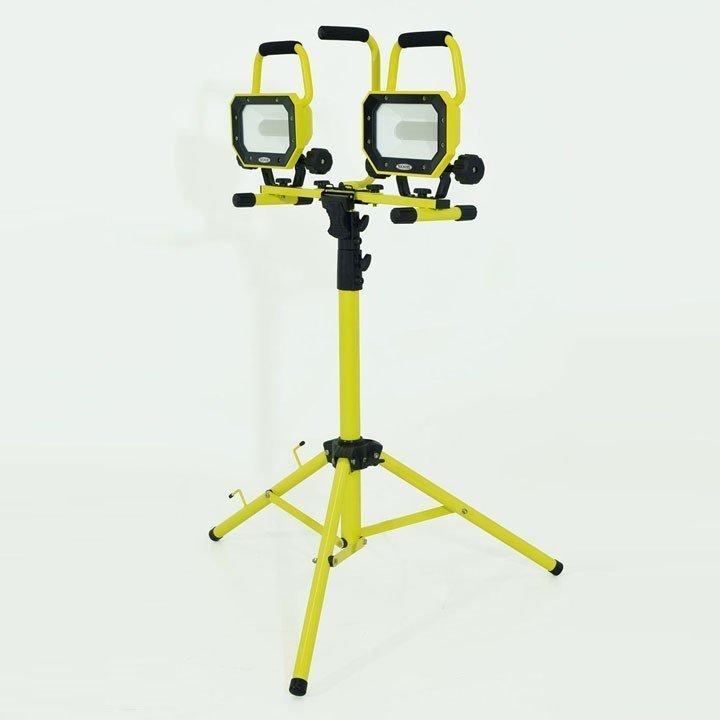 LEDワーキングナイター LED作業灯 屋外 三脚2灯式 LWN-26LW-3ME 日動工業 | 