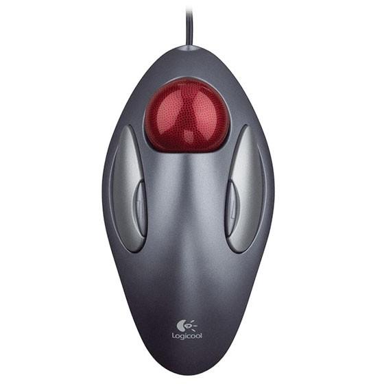 新品未開封 トラックボールマウス ロジクール Logicool TM-150r logicool（ロジクール） トラックマン マーブル ダークシルバー TM