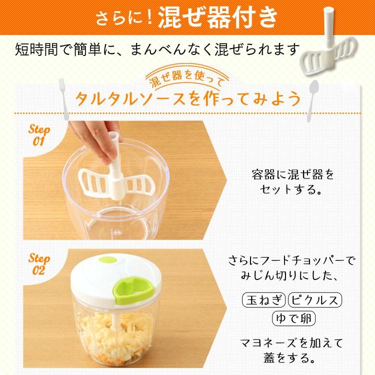 フードチョッパー ミキサー みじん切り みじん切りチョッパー みじん切り器 手動 引っ張る ホワイト CTC-A370 (D)  :7133257:JOYライト - 通販 - Yahoo!ショッピング