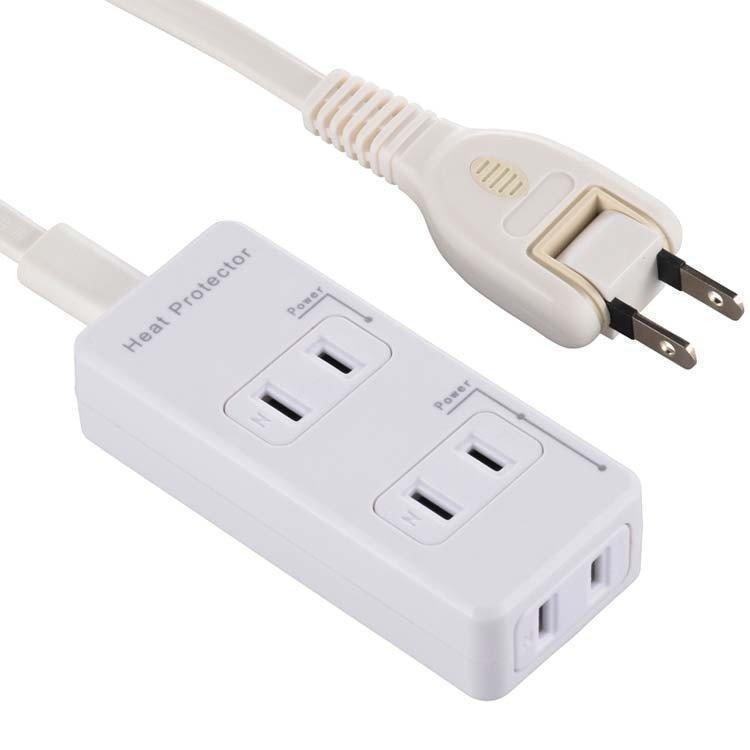 発煙ガード安全タップ3個口2m 白 HS-T32HG3-W オーム電機 (D) | OHM