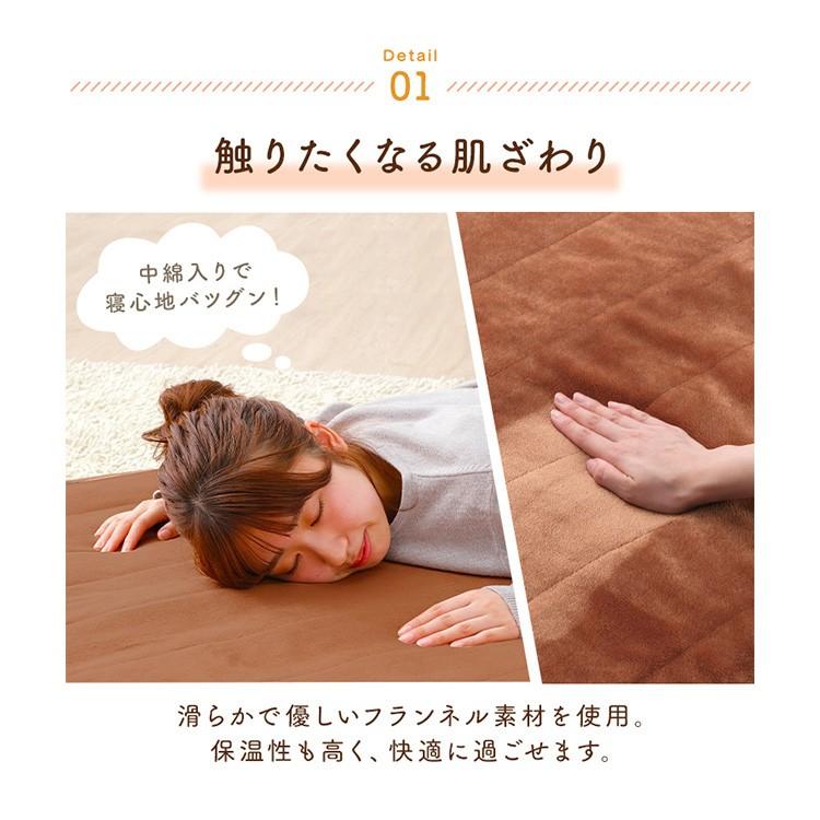 ホットマット ごろ寝マット ホットカーペット 電気マット 毛布 電気毛布 おしゃれ コンパクト ブラウン PHM-F1708-T (D) |  | 04