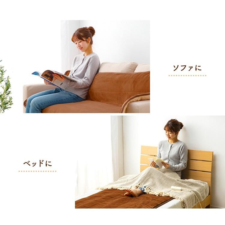 ホットマット ごろ寝マット ホットカーペット 電気マット 毛布 電気毛布 おしゃれ コンパクト ブラウン PHM-F1708-T (D) |  | 06