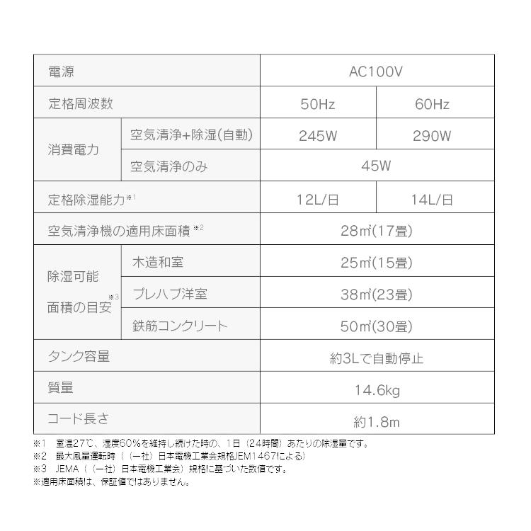 除湿機 アイリスオーヤマ コンプレッサー式 コンプレッサー 空気清浄 空気清浄機能付 除湿 湿気対策 ホワイト PD-A140-W (D)｜joylight｜18