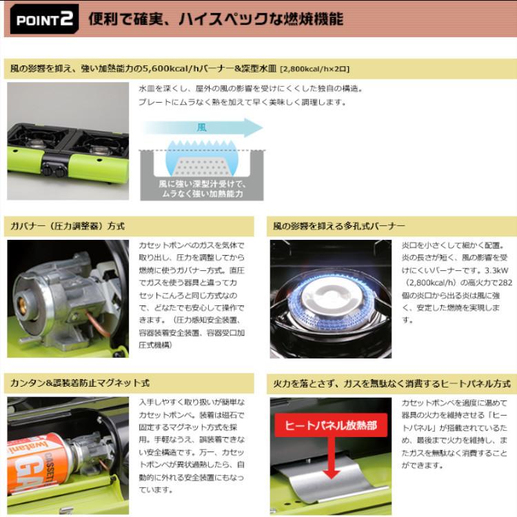 Iwatani（イワタニ） カセットコンロ カセットガス フラットツインS CB