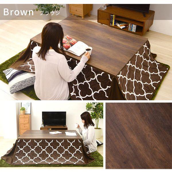 こたつ 長方形 120×80cm こたつテーブル おしゃれ 1人用 北欧 テーブル ローテーブル 本体 SJ-K09-IR |  | 09