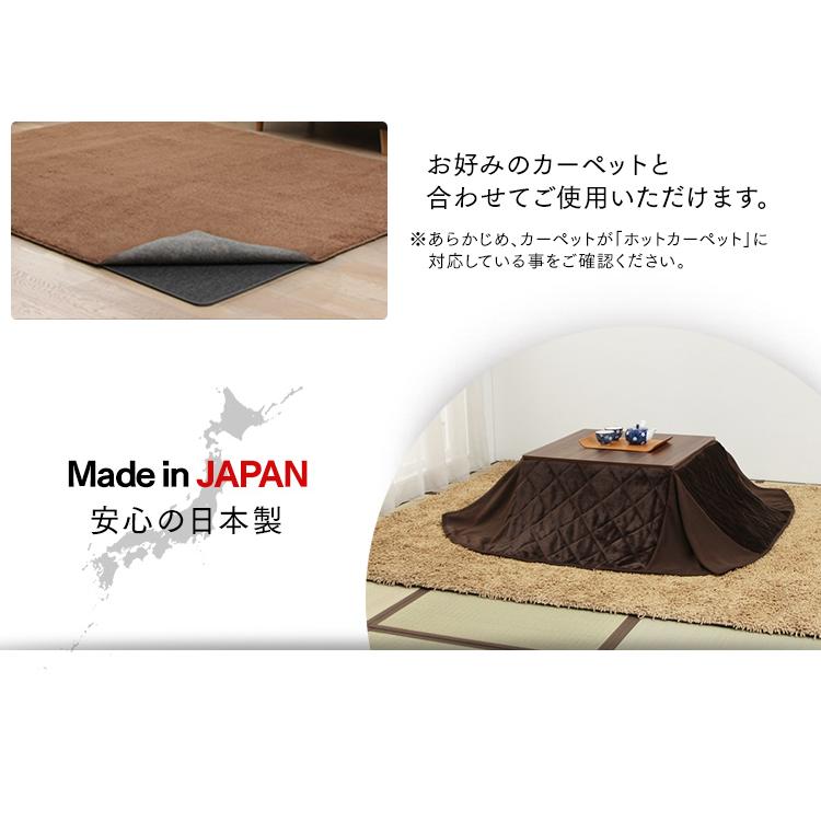 ホットカーペット 3畳 本体 ラグ カーペット おしゃれ 電気カーペット ホットマット 電気マット 暖房 足元 1人用 保温 WHC-305GR |  | 03