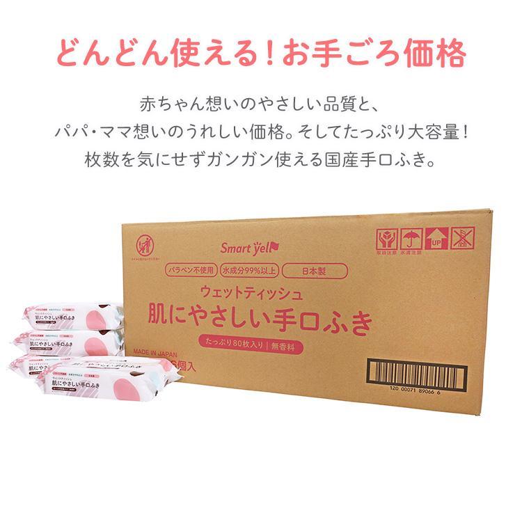ウェットティッシュ 手口ふき ノンアルコール 36個セット (2880枚：80