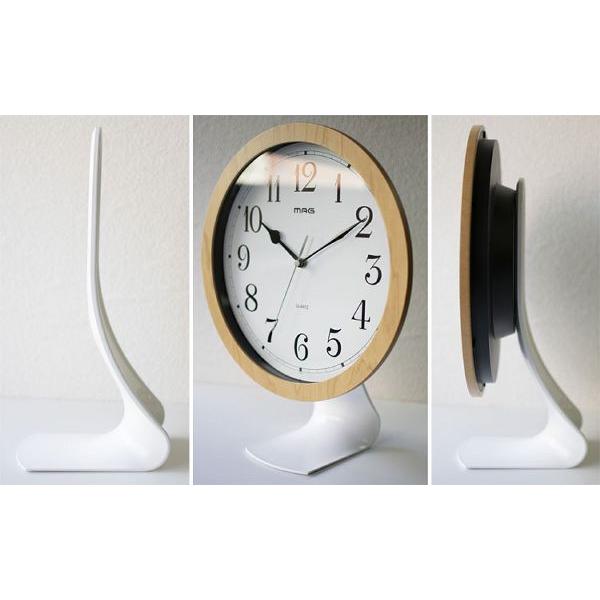 掛け時計 MAG ディスプレイスタンド ホワイト N-033 WH (D) : マイ
