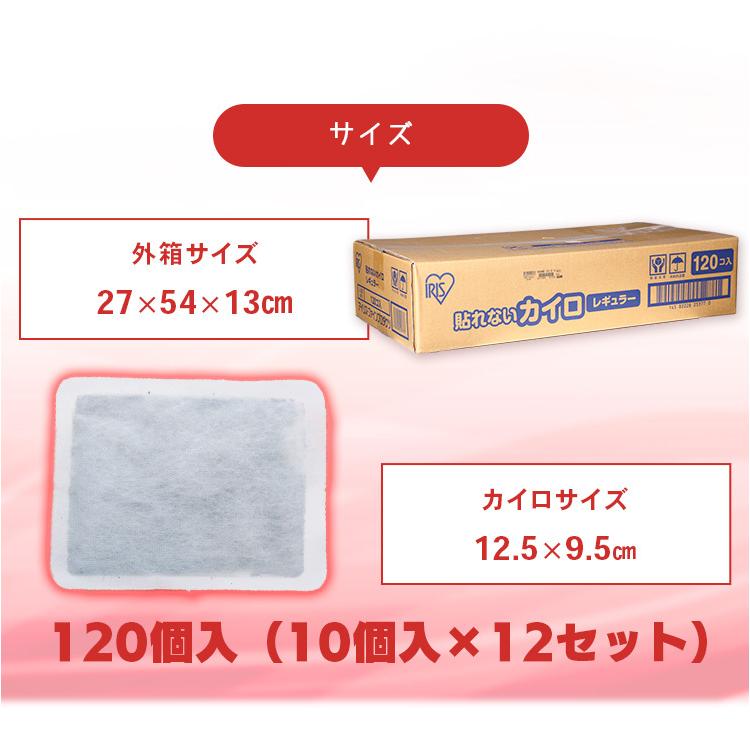 貼らないカイロ レギュラー 120枚入り  アイリスプラザ (D)｜joylight｜06