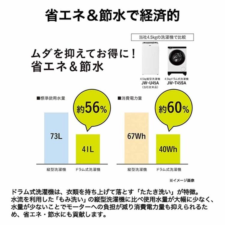 洗濯機ミニドラム(乾燥なし) 4.5kg JW-T45SA(W) ホワイト JW-T45SA Haier | Haier | 08