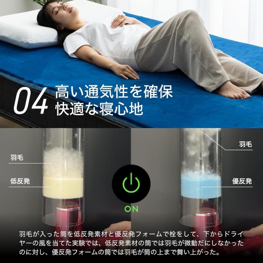 マットレス トッパー ベッド 布団 腰痛 高反発 優反発 通気性 洗えるカバー 寝具 エムリリー優反発マットレストッパー3cm シングル (B) |  | 07