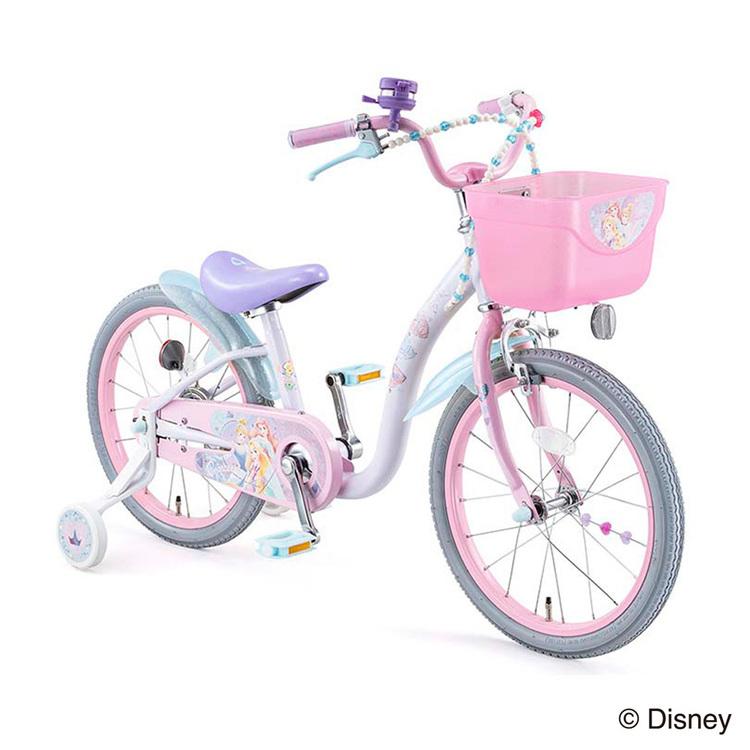 子供用自転車 プリンセスデザイン 補助輪あり 【佐賀市直接取引希望】 ides（アイデス） 子供用 自転車 ディズニー キャラクター 女 補助輪