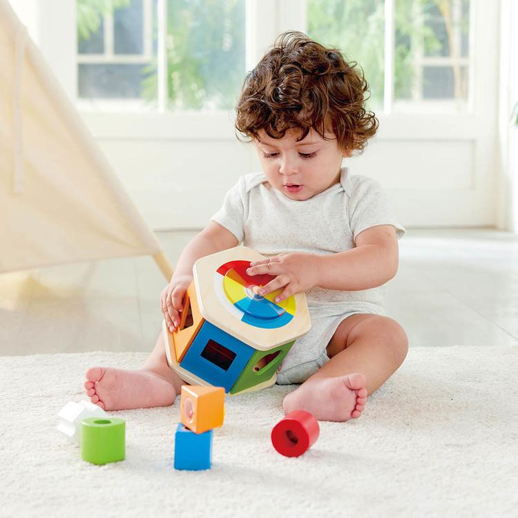 ハペ Hape 木製玩具 カラフル型はめボックス 型はめBOX カラフルボックス 木のおもちゃ 知育玩具 E0516 カラフル型はめボックス ハペ |  | 01