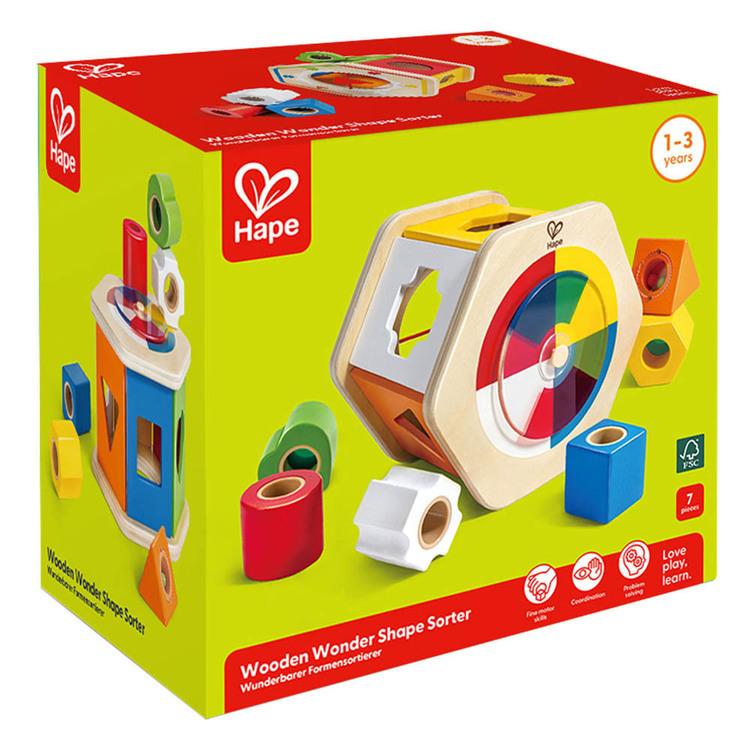 ハペ Hape 木製玩具 カラフル型はめボックス 型はめBOX カラフルボックス 木のおもちゃ 知育玩具 E0516 カラフル型はめボックス ハペ |  | 05