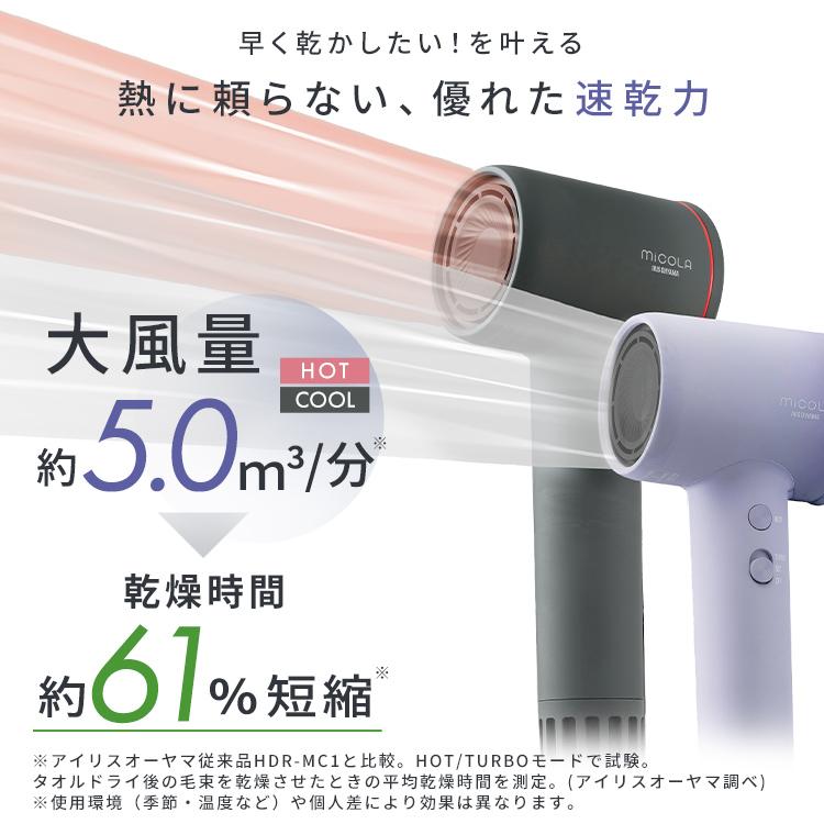 アイリスオーヤマ ドライヤー　MiCOLA IRIS OHYAMA（アイリスオーヤマ） ドライヤー MiCOLA クイックイオン