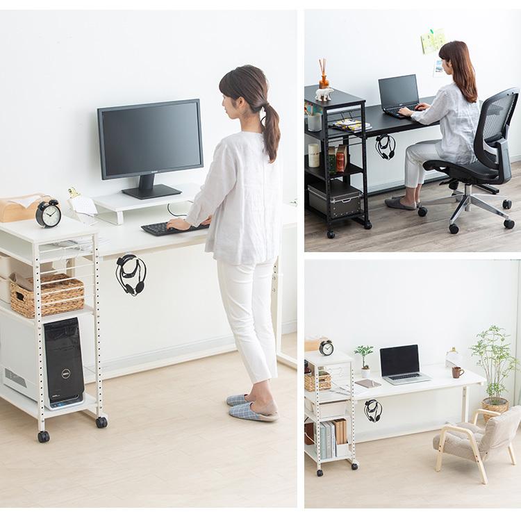 昇降デスク 昇降式デスク 昇降テーブル おしゃれ パソコンデスク 机 幅120cm キャビネット付き アイリスオーヤマ DSW-600 | IRIS OHYAMA | 06