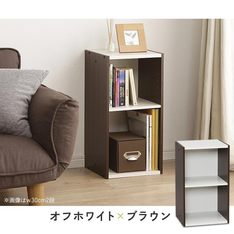 IRIS OHYAMA（アイリスオーヤマ） カラーボックス 収納ボックス 2段(幅