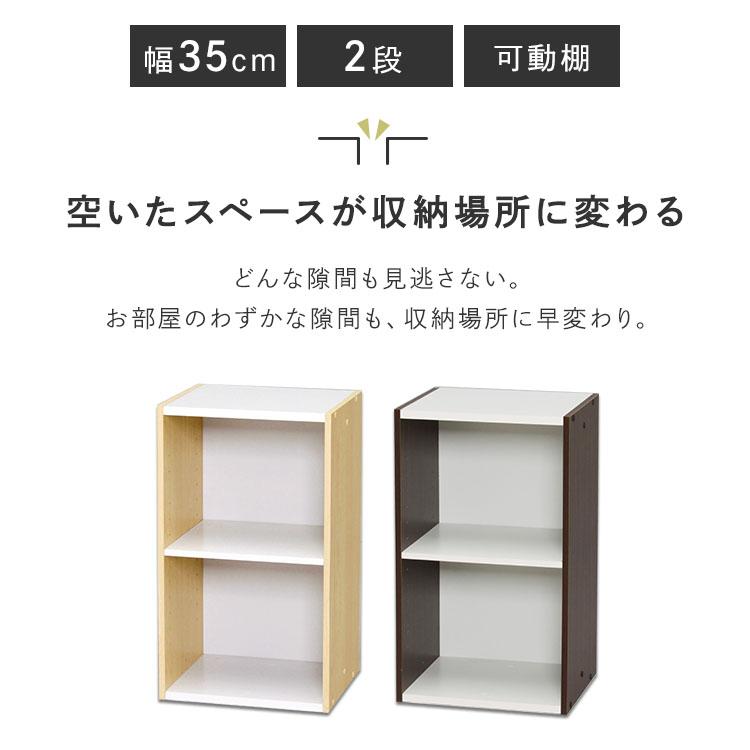 IRIS OHYAMA（アイリスオーヤマ） カラーボックス 収納ボックス 2段(幅