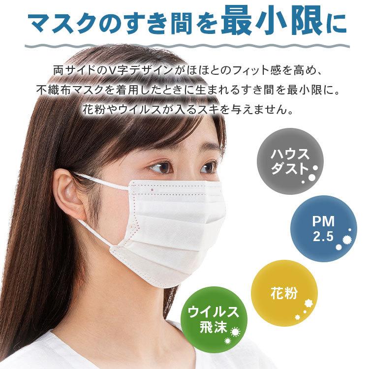 マスク 不織布 65枚入り アイリスオーヤマ プリーツマスク 学童 小さめ ふつう ゆったり大きめ PN-NV65G PN-NV65S PN-NV65L PN-NV65LL|joylight|06