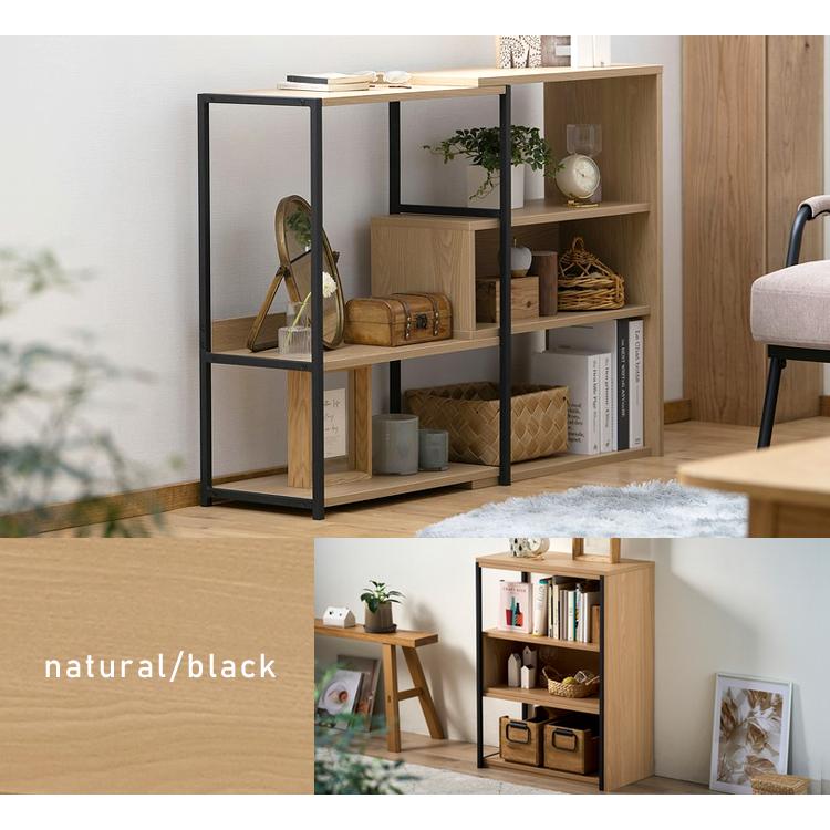 IRIS OHYAMA スライドオープンシェルフ ロータイプ SOS-797