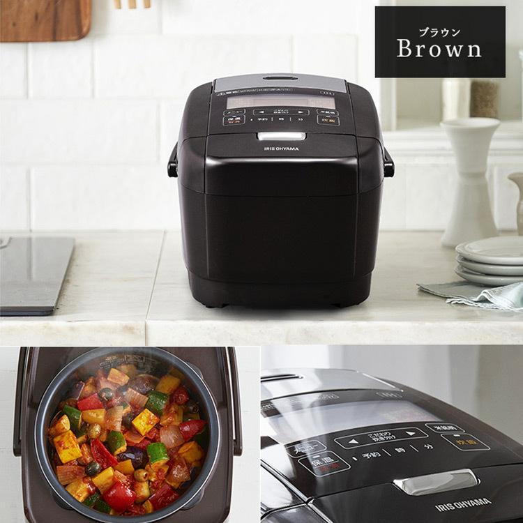 炊飯器 5合炊き IH 一人暮らし用 おしゃれ アイリスオーヤマ 新生活 一人暮らし ジャー炊飯器 銘柄炊き IHジャー炊飯器 5.5合 RC-IH50-R RC-IH50-T | IRIS OHYAMA | 16