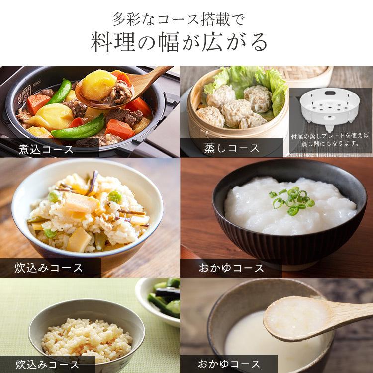 炊飯器 5合炊き IH 一人暮らし用 おしゃれ アイリスオーヤマ 新生活 一人暮らし ジャー炊飯器 銘柄炊き IHジャー炊飯器 5.5合 RC-IH50-R RC-IH50-T | IRIS OHYAMA | 10
