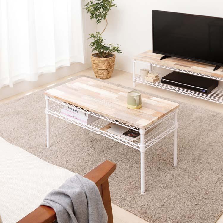 要問合せ♥️ちょうどいいサイズ♥️お洒落　マガジンラック　テーブル　ブラウン　白 歳末感謝セール】キャンパスマガジンラックW ワイド 3段 本棚 収納