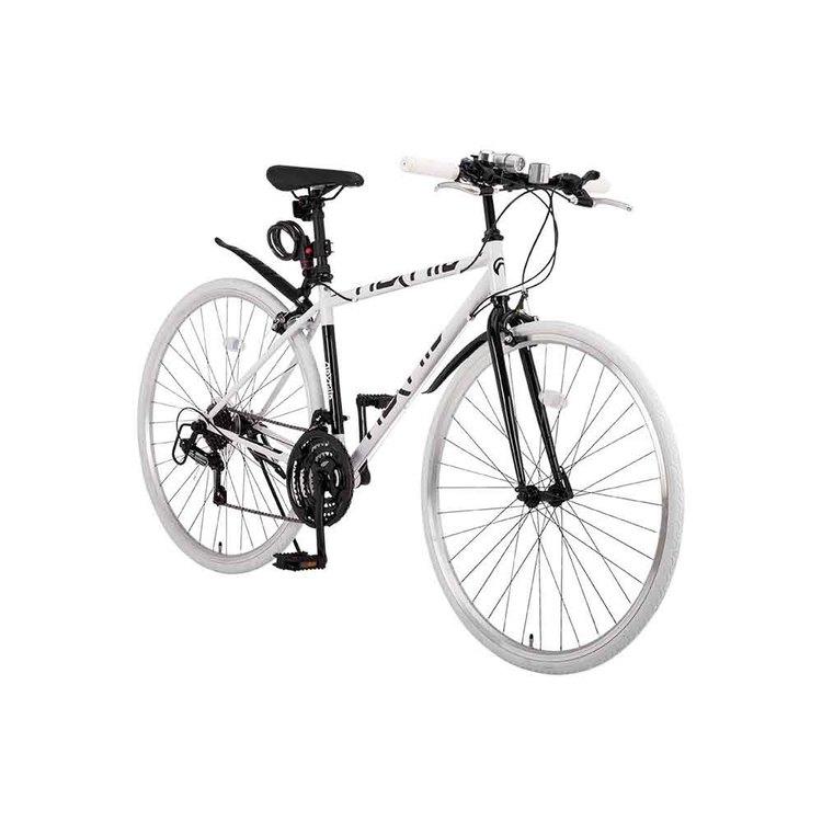 自転車 クロスバイク 21段変速 泥除け付き (完成品)NX-7021 33748