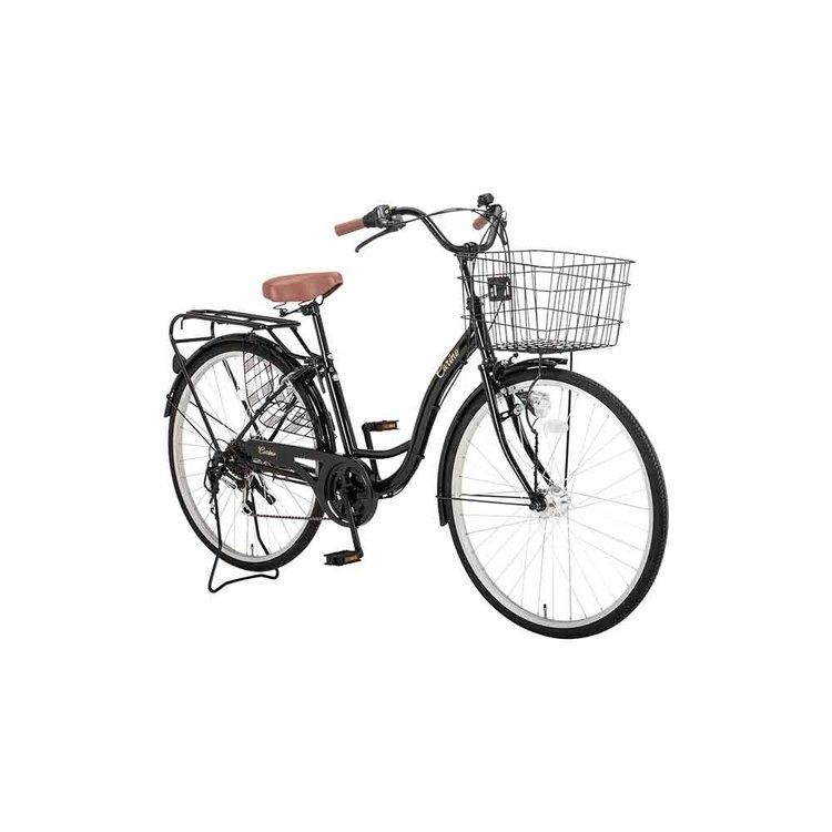 自転車 軽快車 リング錠・オートライトライト装備 フロントバスケット