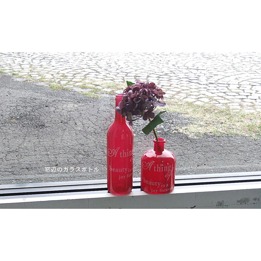 ガラス 花瓶 花器 フラワーベース ボトル シンプル インテリア ガラス