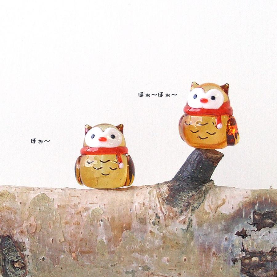 ガラス細工 ふくろう 梟 森の仲間 置物 ふぉーふぉーふくろう Ca 039 ガラス細工 The Joy Luck Store 通販 Yahoo ショッピング