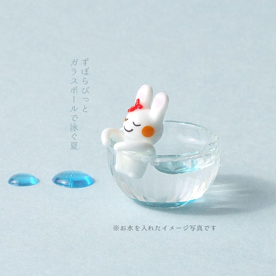 ガラス細工　ミニチュア ずぼらびっと ぶたさん　レアあり 大量 セット ガラス細工 うさぎ ずぼらびっと ガラスボール プール 夏 雑貨 ずぼら