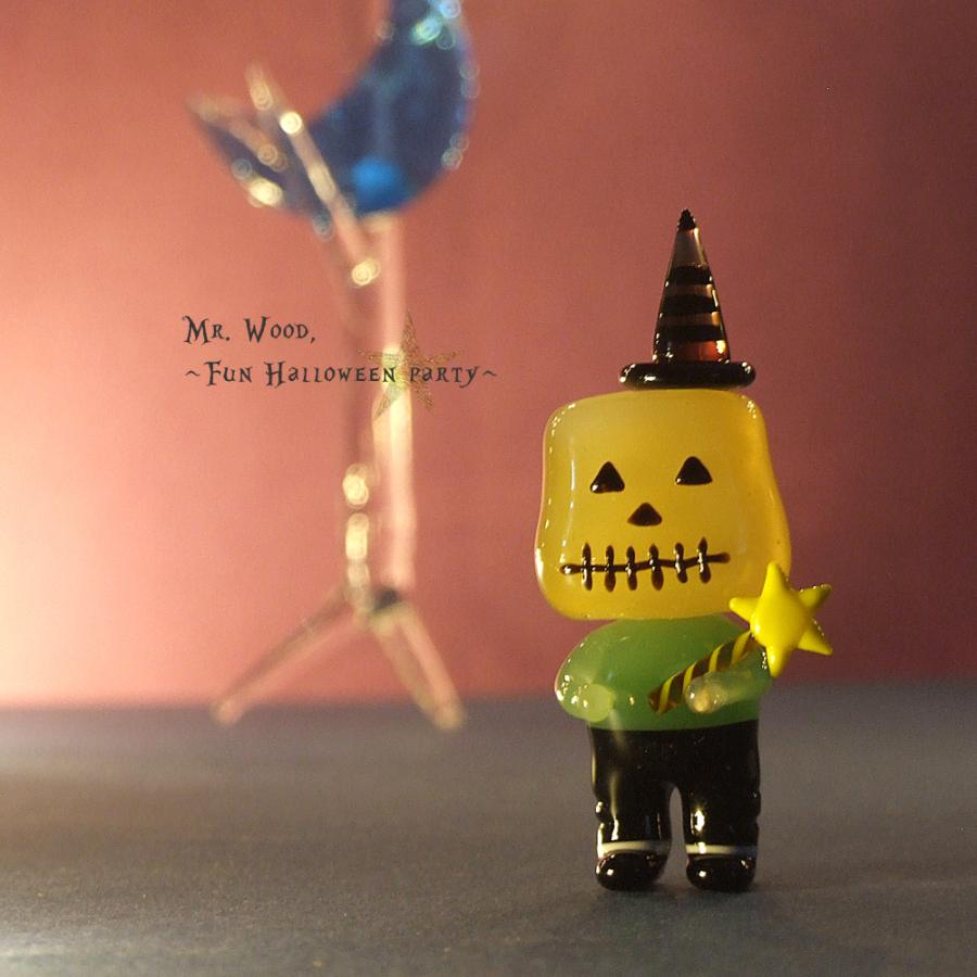 ガラス細工 ハロウィン ウッド 樹霊 ゴースト 樹霊・ウッド君