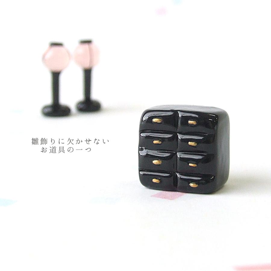 硝子細工 雛人形 コンパクト 箪笥 お道具 和小物 御雛様の御道具 箪笥