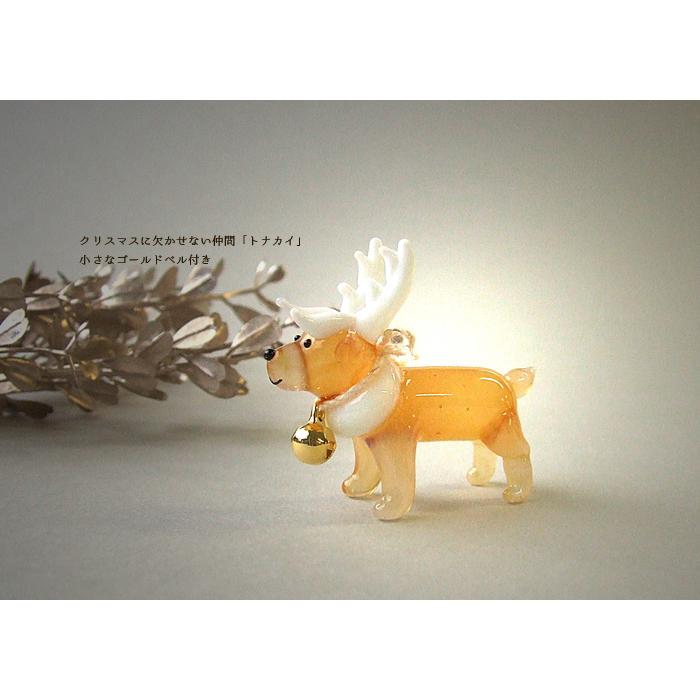 ガラス細工 クリスマス トナカイ クリスマス雑貨 置物 クリスマス