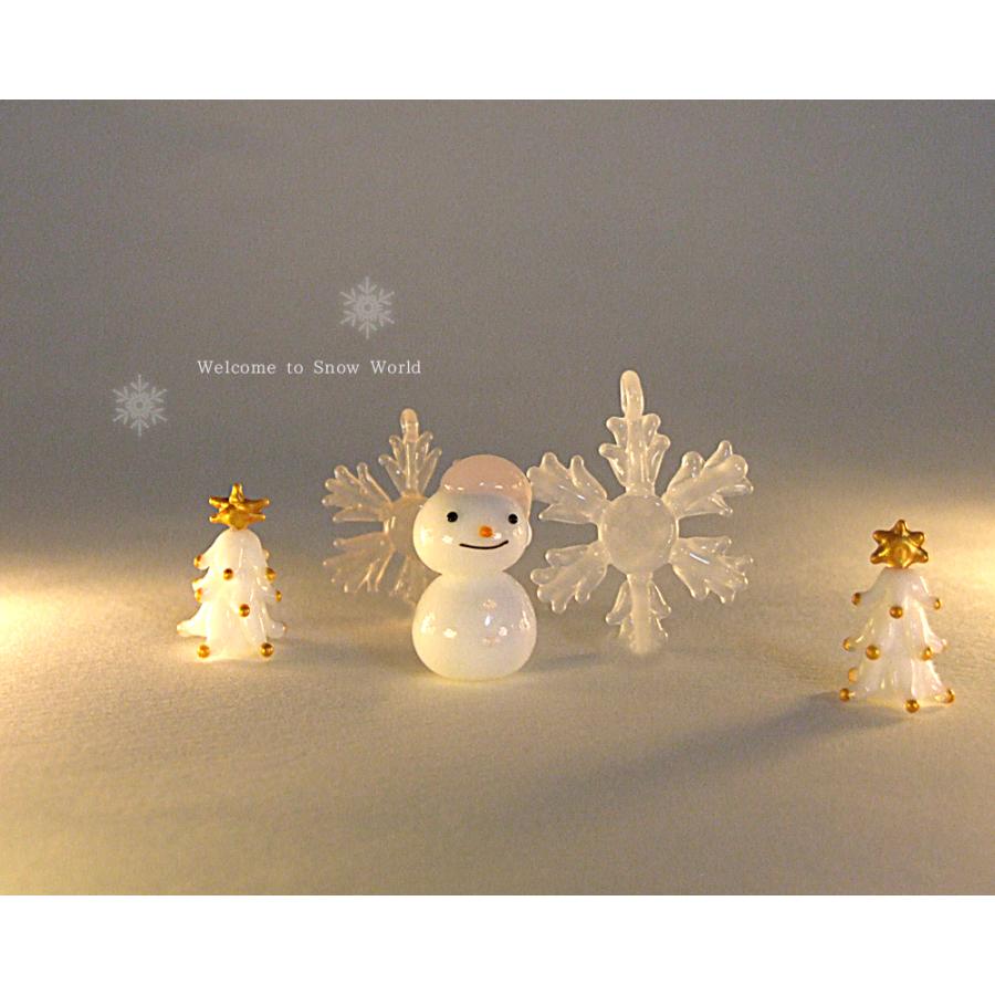 ガラス細工 クリスマス 冬 雪だるま スノーマン 冬の友達・スノーマン