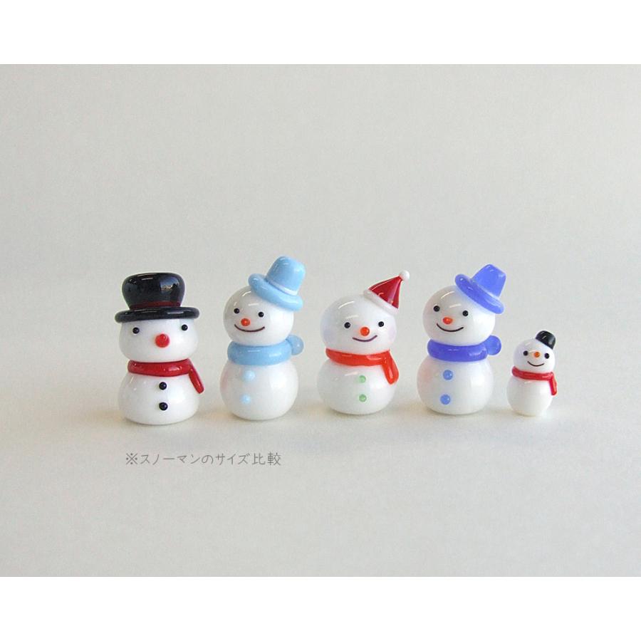 確認用ガラス細工　ミニチュア　雪だるま　スノーマン ガラス細工 ミニチュア 冬 雪だるま スノーマン クリスマス 冬の友達
